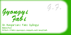 gyongyi fabi business card
